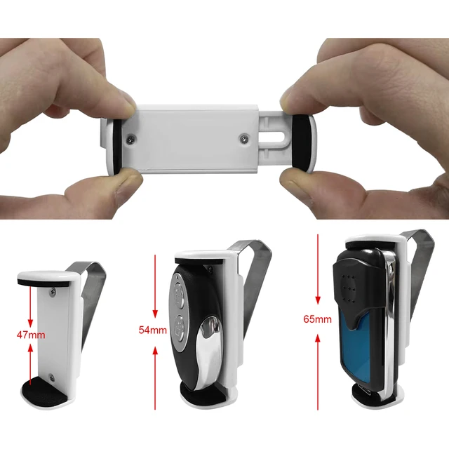 Adjustable Car Sun Visor Clip Holder Garage Door Gate Remote Control Transmitter Garage Gate Control Command Key Fob 3