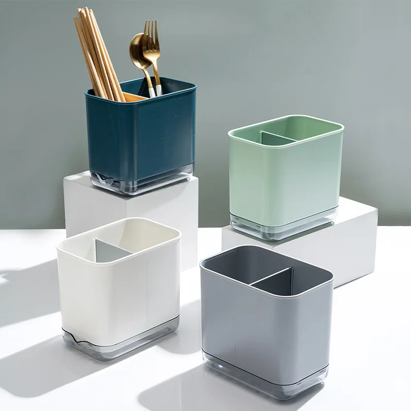 Multifunctional Kitchen Tools Chopstick Spoon Storage Rack  Drain Chopsticks Box Basket Cutlery Cage Tableware Holder Organizer