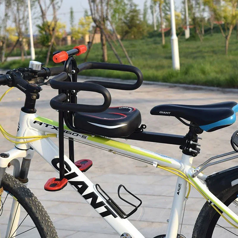 Universal Front Mounted Child mtb Bike Seat with Foot Pedals Rest for Road Bike bicycle saddle