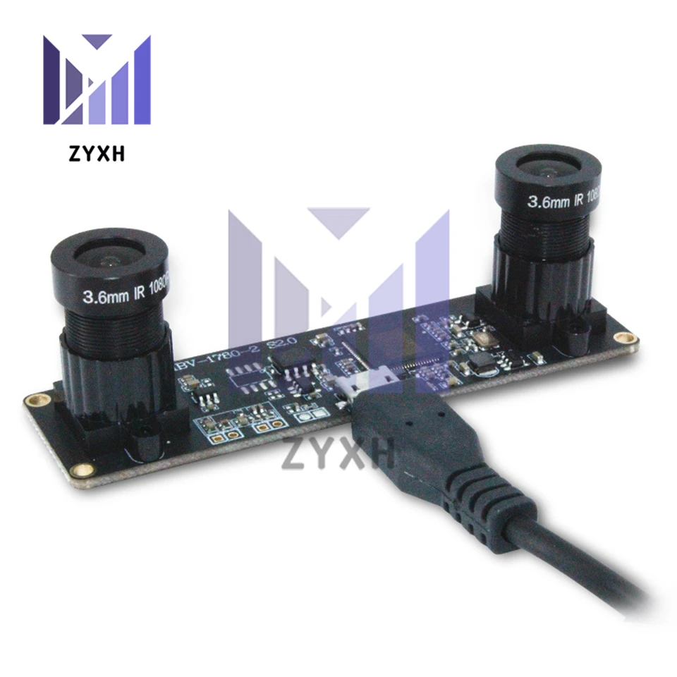 

OV9732 Binocular Camera Module 1 Million Pixel 72 Degree View Manual Adjustable Focus 720P USB Free Driver