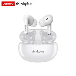 Lenovo TWS Wireless Earphones with Noise Reduction and Touch Control (WHITE)