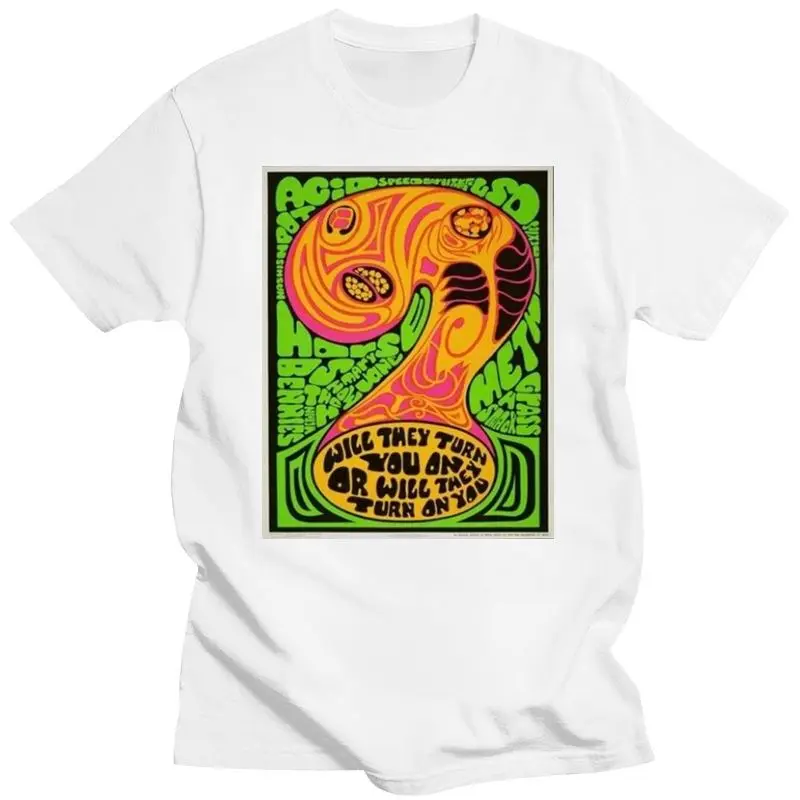 

2022 Acid Lsd Vintage Anti Drugs Poster Tshirt Movie Memorabilia Gift Funny Tee Shirt