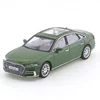 JKM1/64  Audi A8L 2021 A7 Green Vehicle Diecast Automotive Model Ornaments Cas Toys Gift Decorations 2