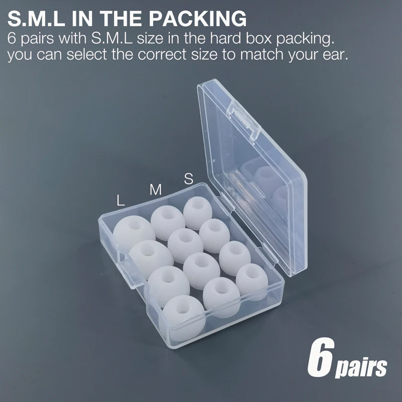 Eartips Replacement for JBL Tune Buds Earbuds Earpad * 6 Pairs