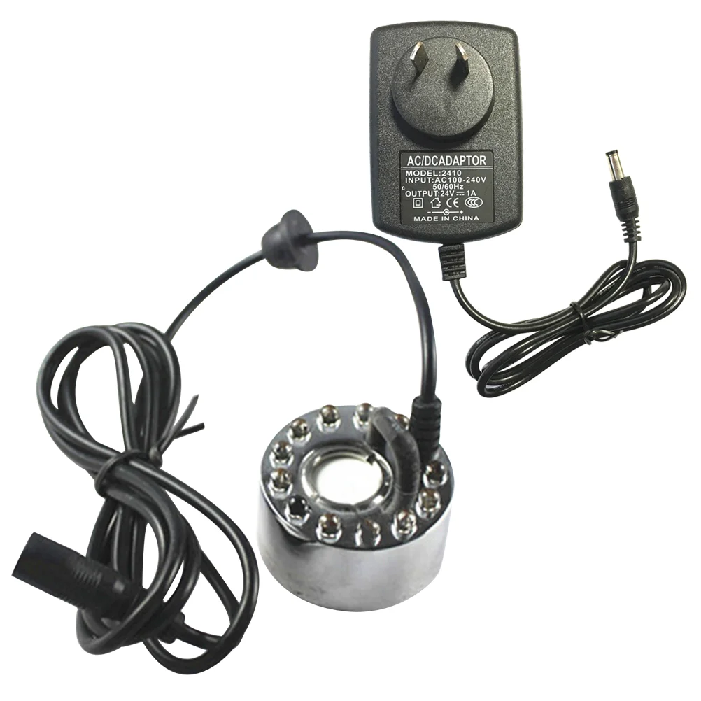 

Ultrasonic Nebulizer with Light Machine Fish Tank Fountain Ceramic Humidifier Fog Maker Mist