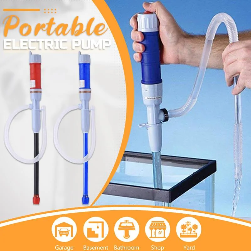 

Portable Electric Liquid Transfer Pump Pipe Car Vehicle Fuel Gas Transfer Electric Oil Pump Siphon Liquid Transfer Oil Pump Car