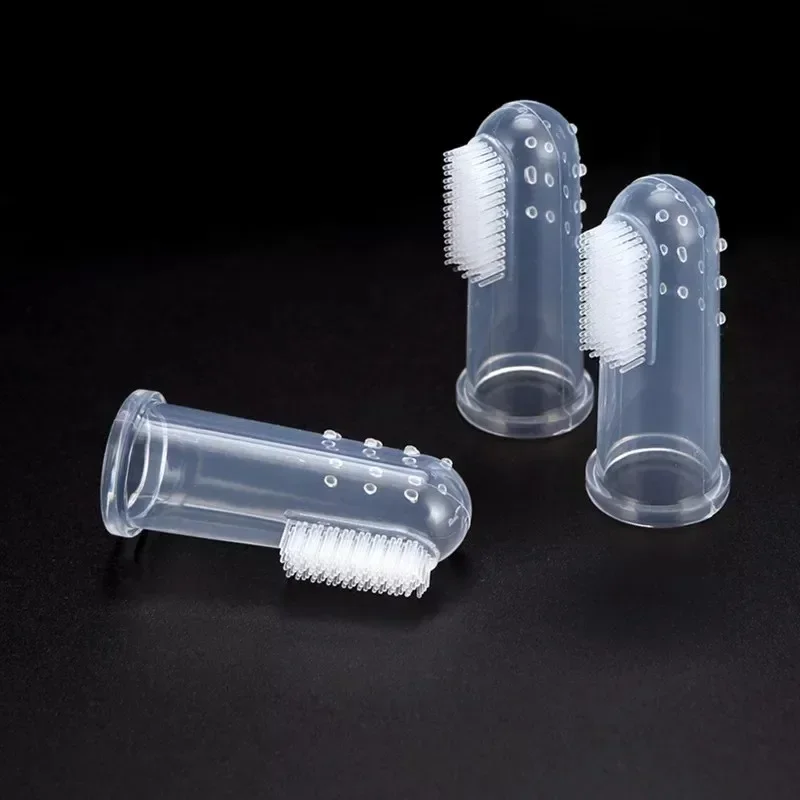 Toothbrush with Box Super New Soft Pet Finger Toy Teddy Dog Brush Bad Breath Tartar Teeth Tool Dog Cat Cleaning Pet Supplies