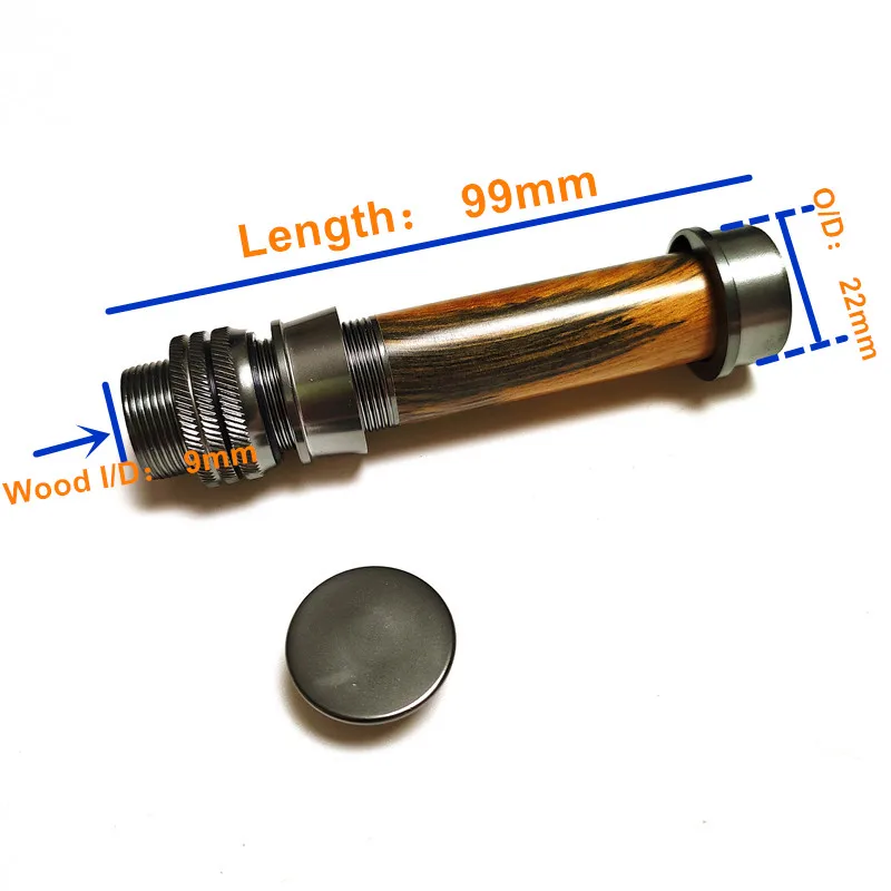 Fly Fishing Rod Wood Reel Seat DIY Rod Building Repair Fishing Components NooNRoo 26.4g 1PC