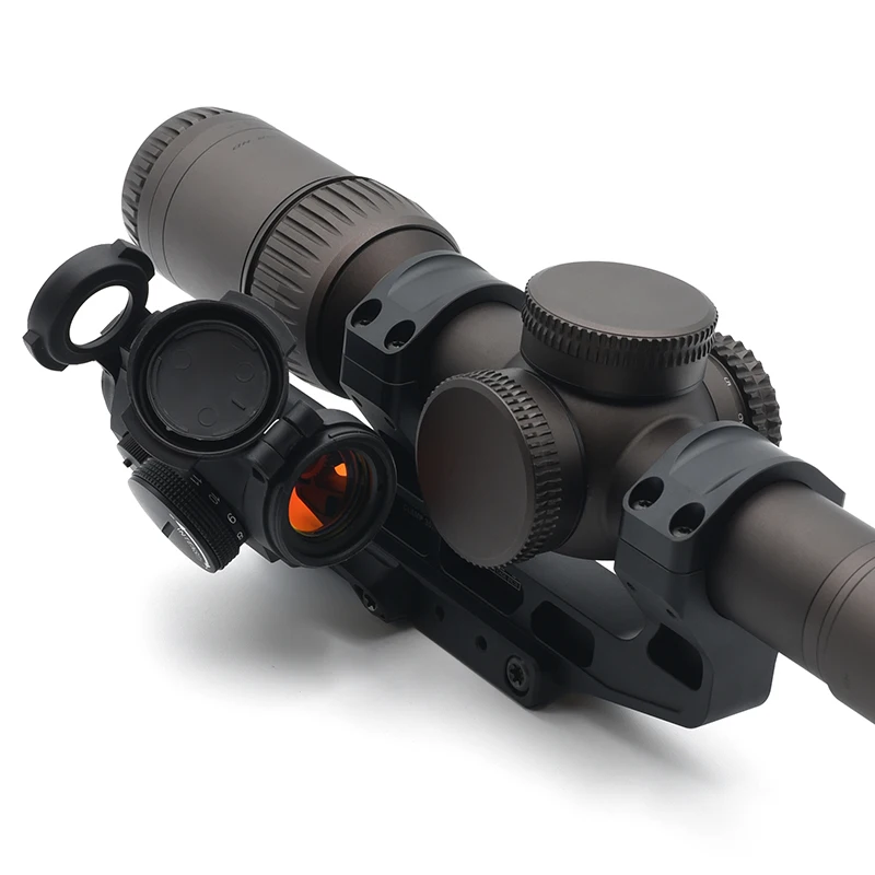 Taktische Schnellmontage 2,05 Zoll LPVO Zielfernrohrhalterung für 30mm mit Red-Dot-Visier Offset-Montageplatte Vollständige Originalmarkierung Jagd-Zielfernrohrhalterung – Detail 1