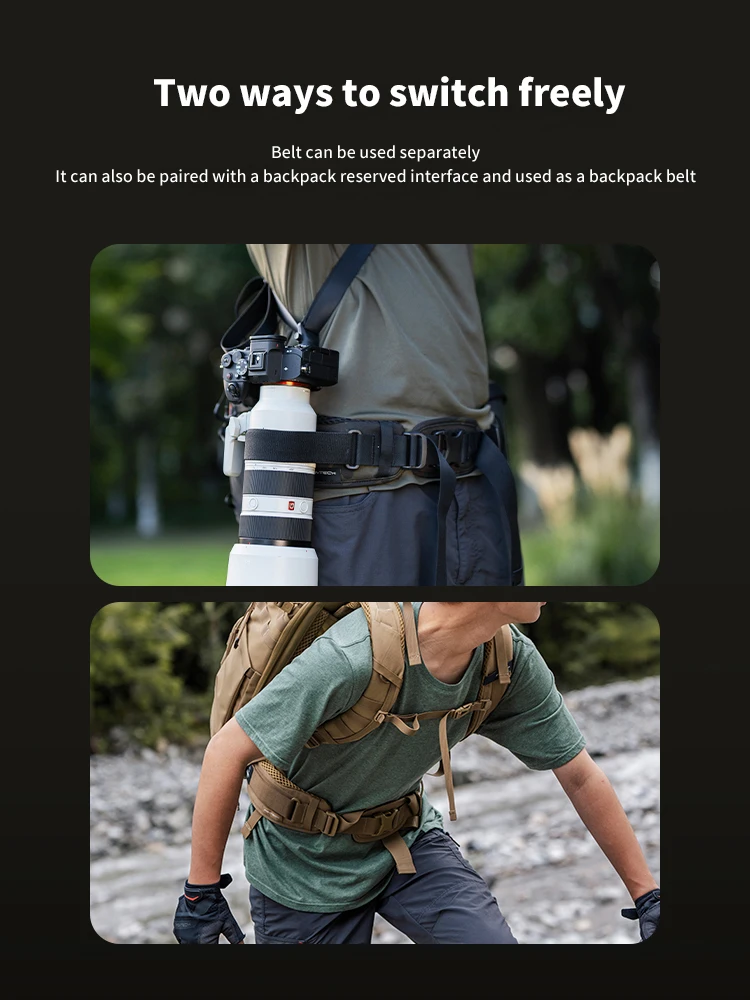 PGYTECH 사진 촬영 벨트 카메라 고정 벨트 DSLR 렌즈 고정 캐논, , 니콘, 후지 DSLR 액세서리에 적합