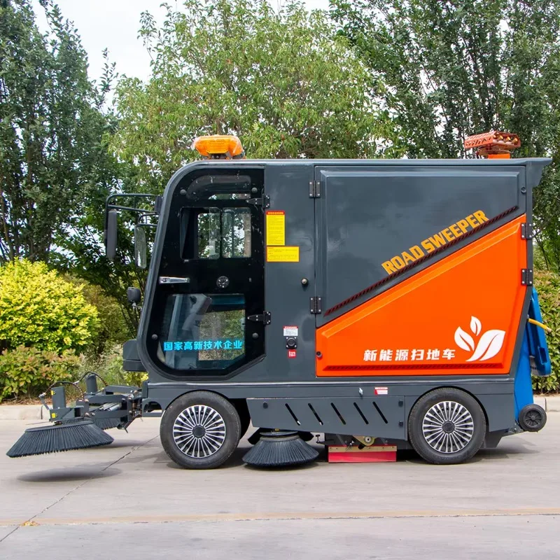 Road Sweepers Truck Street Sweeper Machine Industrial Electric Vacuum Sweeper for Municipality 4