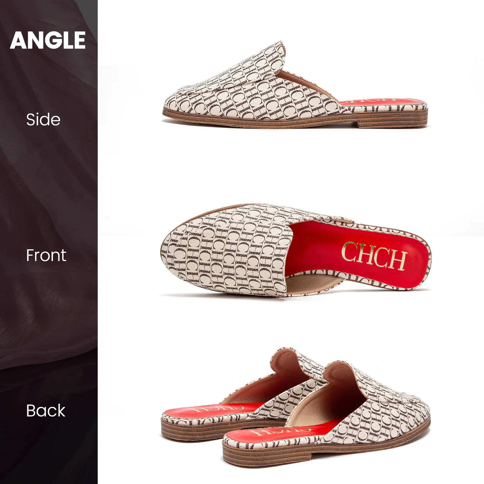 حذاء مسطح مدبب غير رسمي للسيدات ، شبشب مريح خفيف ا...