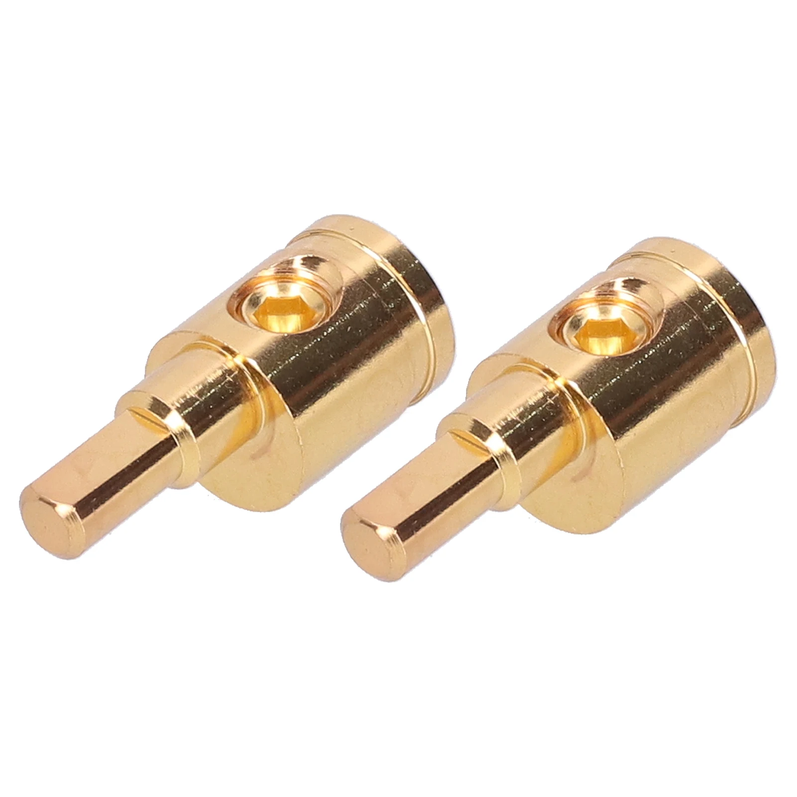 Cable Reducer Wire Reducer 0GA Wire Terminal Connector Pure Copper Gold-Plated For Car Audio Amplifier Modification