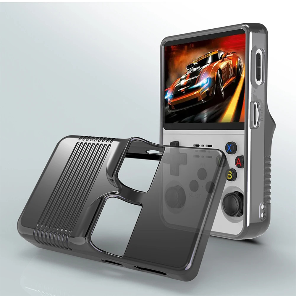 TPU Soft Case For R36S Handheld Game Console Transparent Protective Cover Anti-Scratch Skin Shell For R36S Gaming Accessories