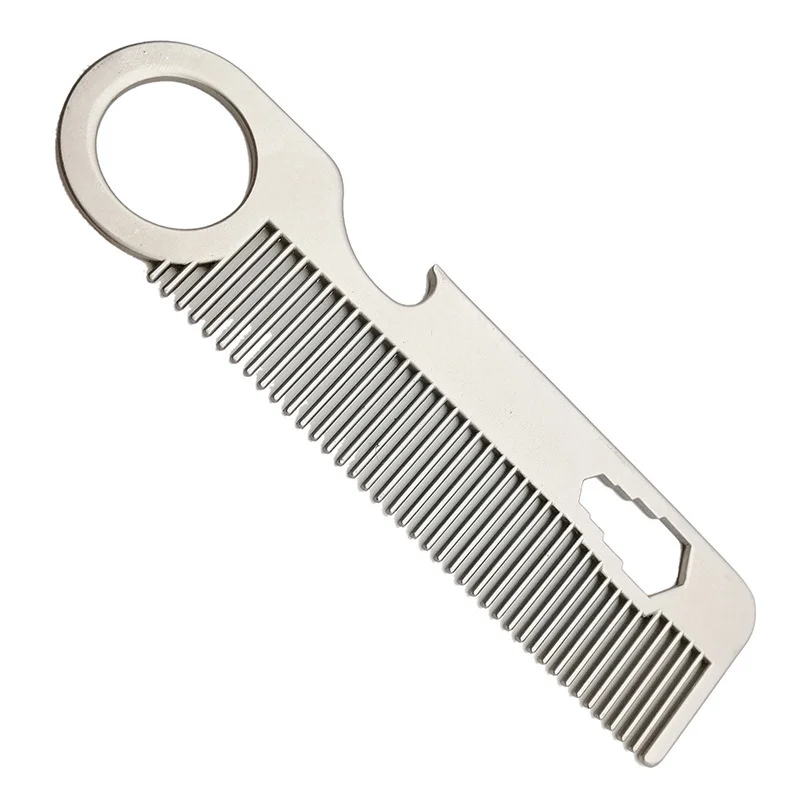 Stainless Steel Comb Portable Hair Comb Mini Comb Beard Comb Men's Beard Comb Styling Comb 3