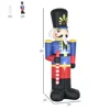 HOMCOM 8ft Christmas Inflatables Outdoor Decorations Nutcracker Toy Soldier with Scepter, Blow-Up Yard Christmas Decor 6