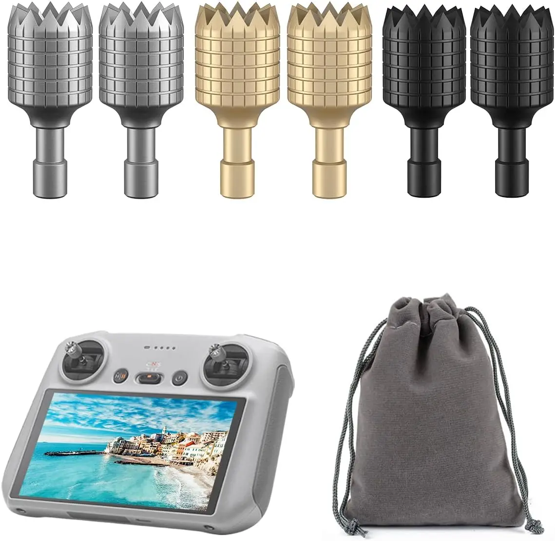 3 Paires Bâtons Télécommande DJI RC/RC2 Joystick Rocker Remplacement