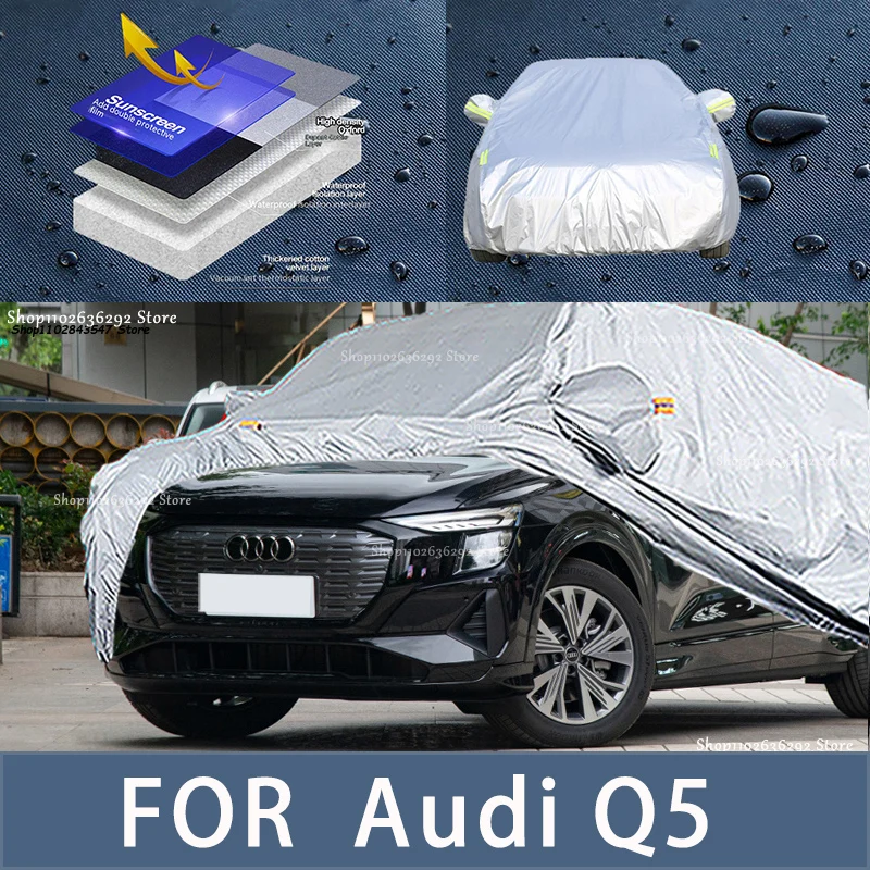 SEAMETAL Exterior Car Cover Outdoor Protection Full Car Covers Snow Cover Sunshade Waterproof Dustproof Universal for Sedan SUV main image 1
