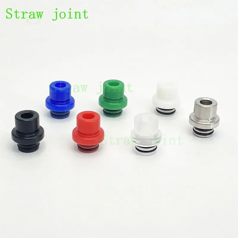 510 Stainless Steel POM Medium Shaped Dripper Straw Joint 1PCS