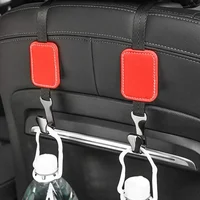 2Pcs/Set Multi-purpose Hanger For Travel Kitchen Car Mounted Metal Suede Hidden Seat Back Hooks 1