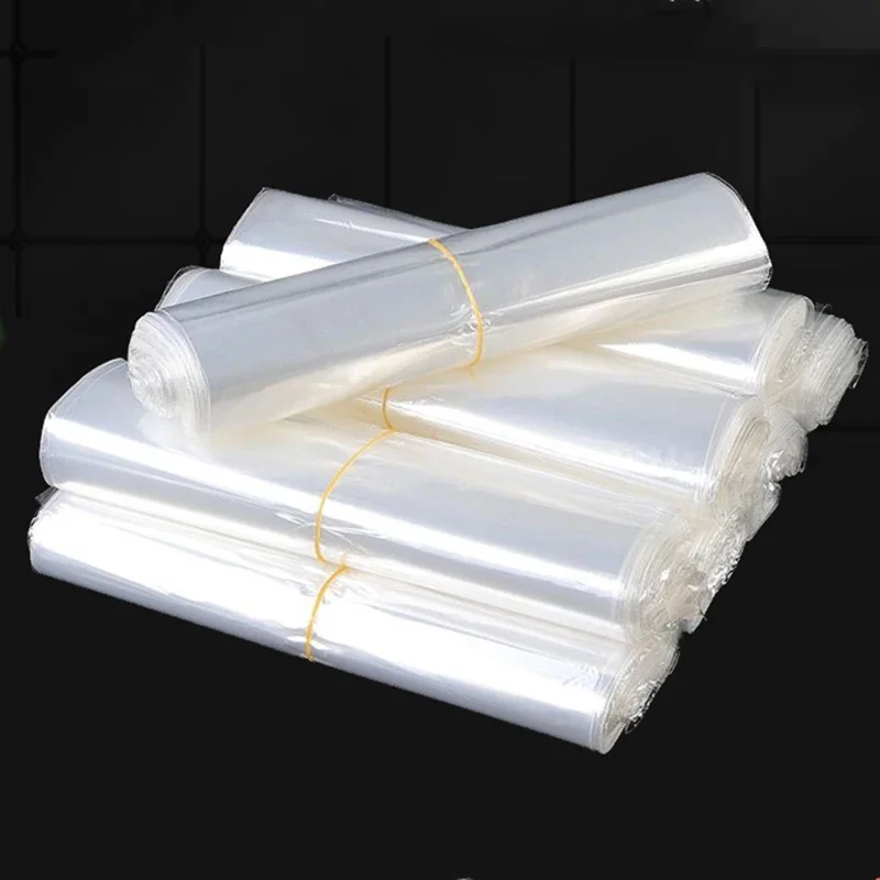 

100pcs Transparent Pof Heat Shrink Film Plastic Bag Thermal Shrinkage Plastic Sealing Book Bottle Waterproof Storage Packing Bag