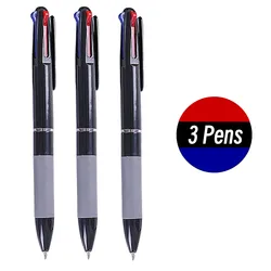 Multicolor Fine Tip Ballpoint Pens - 0.7mm Student Writing Stationery (3 Pens)
