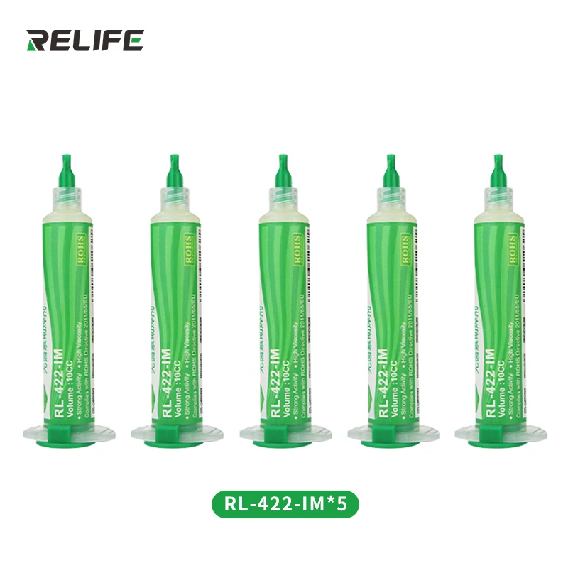 RELIFE RL-422-IM Lead-free Halogen-free Solder Paste Special Flux For Maintenance Solder Tools Safety Environmental Protection