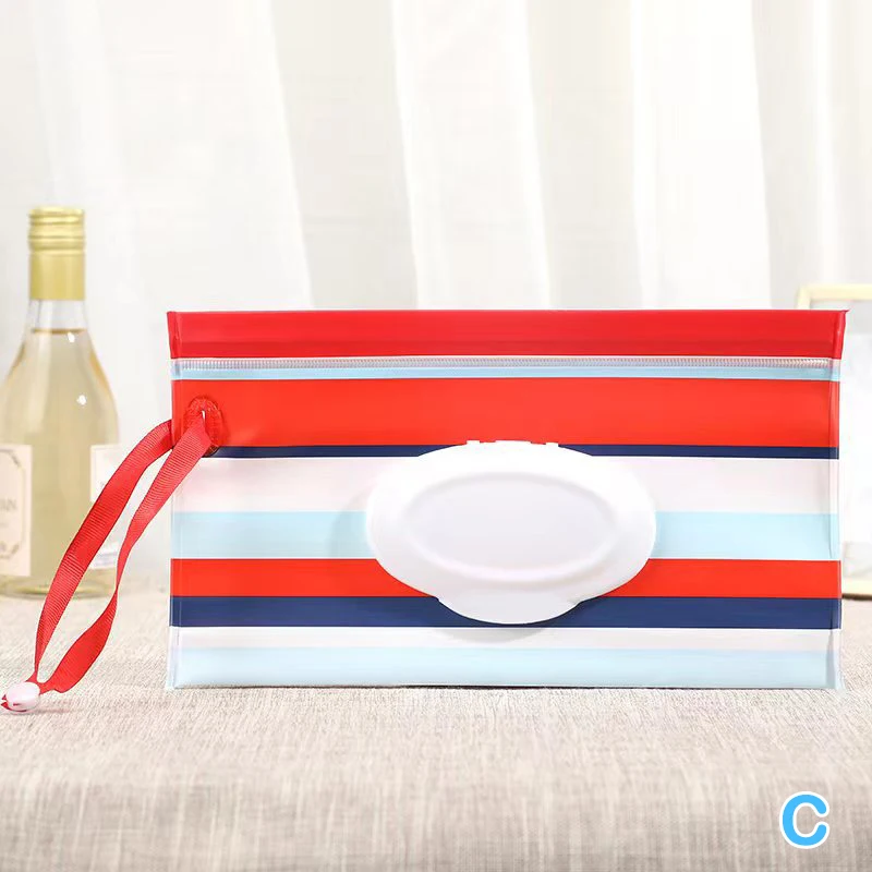 Portable Cartoon Baby Wet Wipes Clutch Pouch and Dispenser