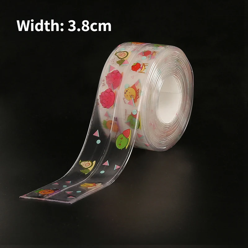 2021 New Bathroom Kitchen Shower Sink Bath Sealing Strip Tape Caulk Strip Self Adhesive Waterproof Wall Sticker Sink Edge Tape 