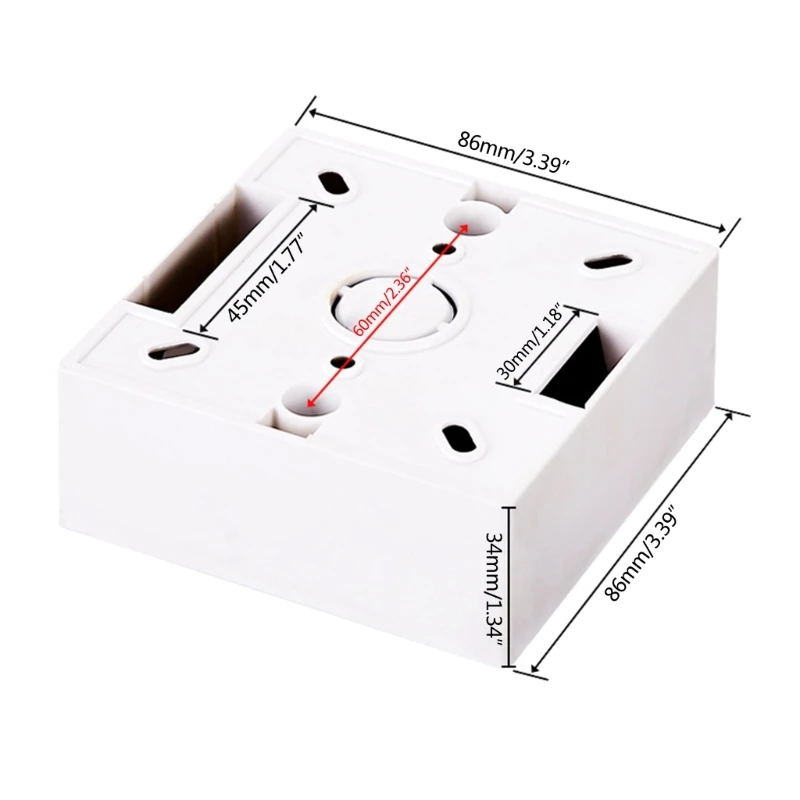 Wall-Mounted Thermostat Junction Box - 3.3cm Deep Fire-Rated Enclosure For Controllers - View #2
