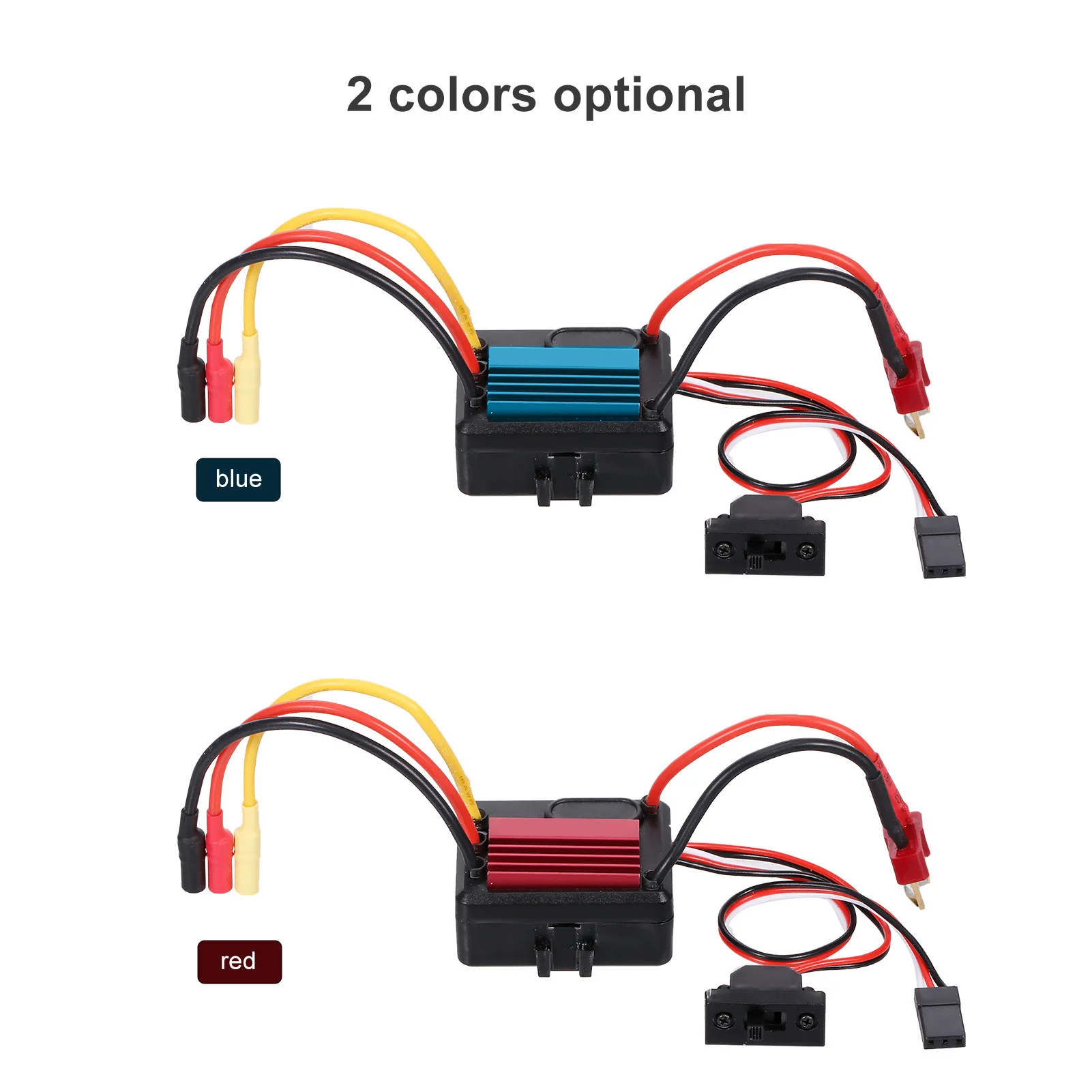 ESC 35A Brushless pour Voiture RC 1/16 1/18, 2-3S LiPo, Dissipation Aluminium