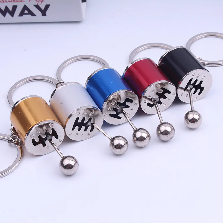 Fashion Keychains Sixspeed Manual Shift Gear Keychain Auto Car's Parts