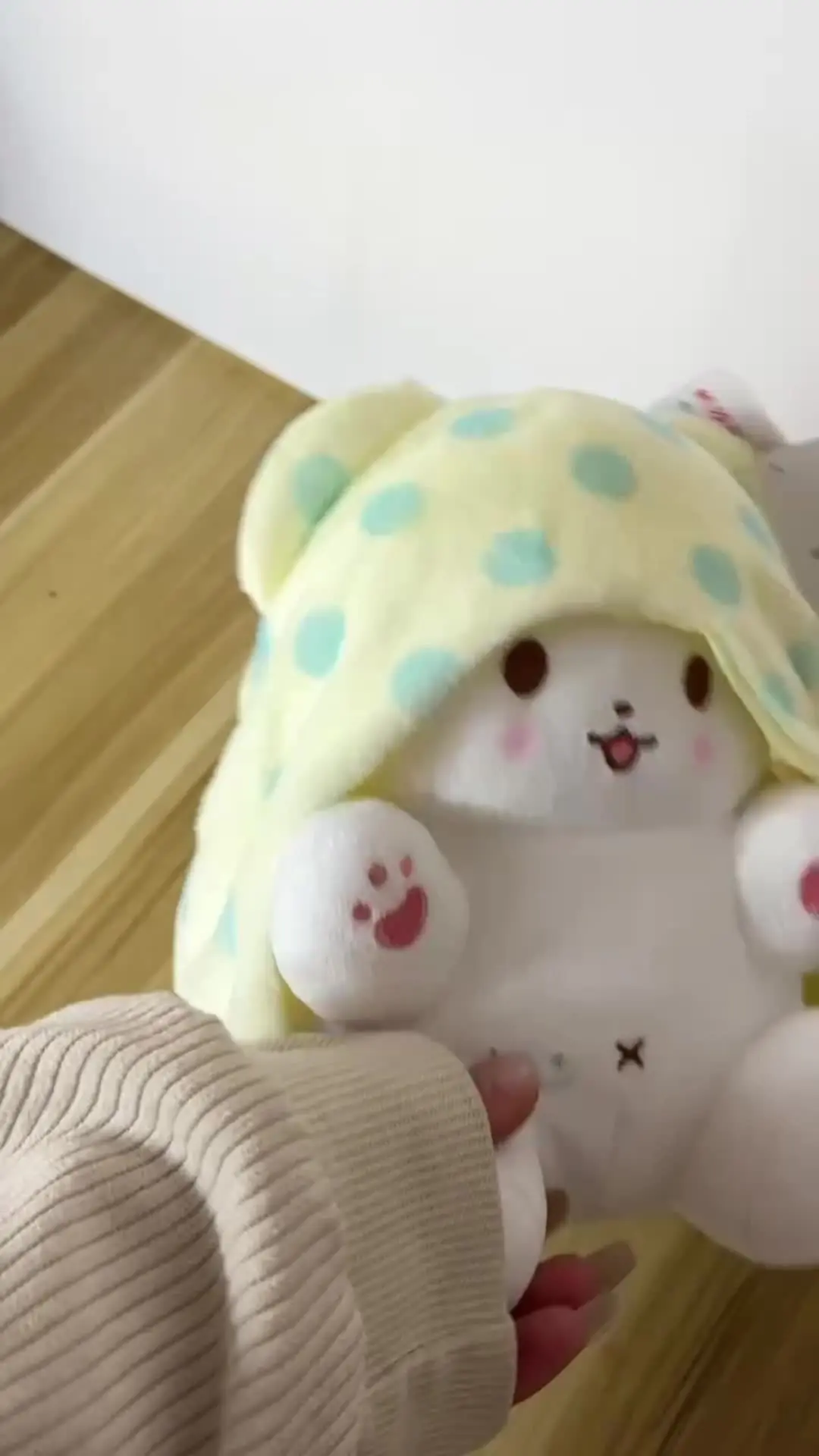 Saniro аниме Marumofubiyori Mop Moppu мягкая плюшевая игрушка кукла фигурка животного медведь