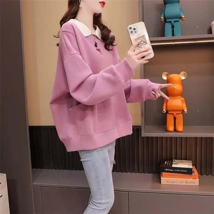 Streetwear Polo Neck Sweatshirt 7