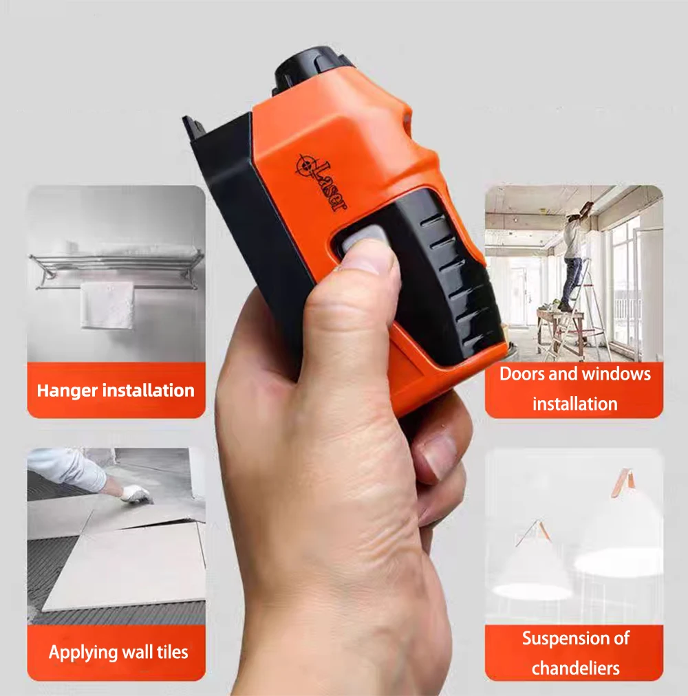 Mini Laser Level Line Marker Infrared Laser Ground Marker Linear Meter Household Compact Laser Ground Meter Laser Line Marker