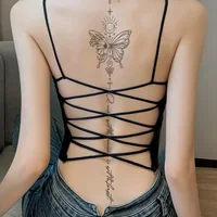 One Butterfly Spine Waterproof Temporary Tattoo, Lasting 1-2 Weeks, Semi-Permanent Tattoo Color, Realistic Fake Tattoo 2
