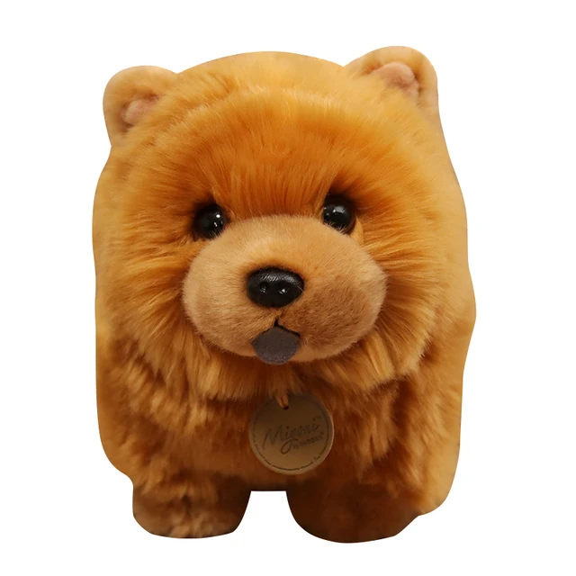 Peluche chien Kawaii Chow Chow de 30cm, jouet mignon et réaliste – Image 6