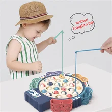 

Fishing Toys For Children 25 Fish Electric Rotating Fishing Play Game Electric Musical Rotating Board Play Outdoor Toys Kid