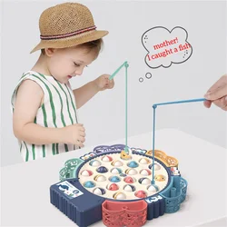 Jouets de pêche pour enfants, 25 poissons, planche rotative électrique, jouets d'extérieur 