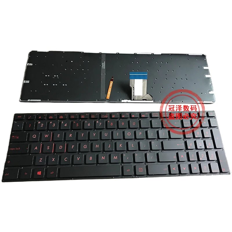 Teclado Retroiluminado para Laptop dos Eua Asus Zx60 Zx60vm S7v S7vm S7vt Fx502 S5vm S5vs S5vt S5v Gl502 Gl502vm Gl502vs Strix Gl702 - Imagem 5