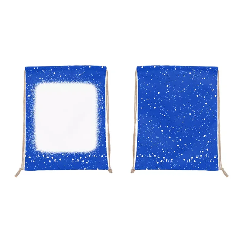 Sublimation Blank Drawstring Bags Tie Dye Sport Polyester Colorful Shop Bag Travel Backpack Shoe Pocket  Women Child  Storage