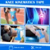 10PCS Precut Kinesiology Tape For Knees Waterproof Elastic Breathable Knee Tape Athletic Tape Provide Support Stability Running 2