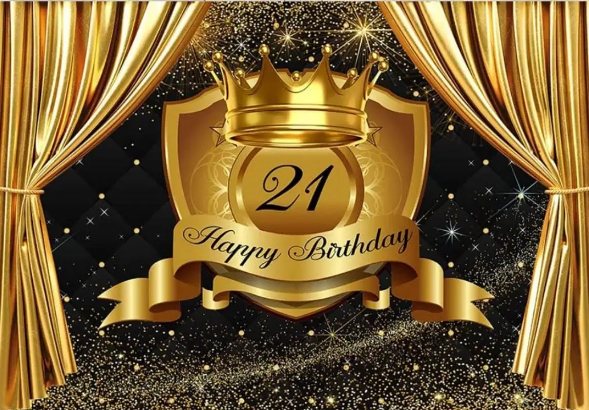 Hot Girl B Day Banner - Pink Rose Gold Glitter Party Sign For 21st Birthday, Disco & Hawaiian Themes - View #2