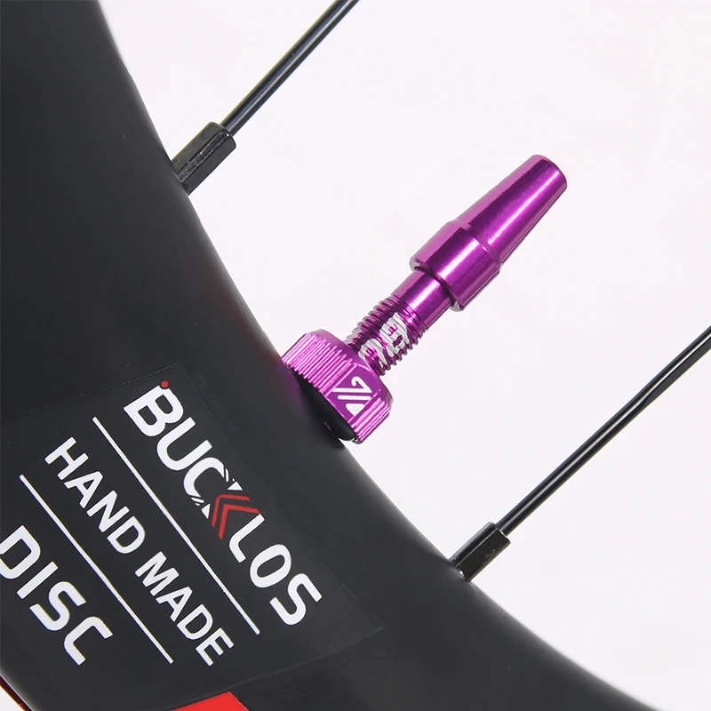 BUCKLOS Premium Aluminum Alloy Tubeless Bicycle Valves - Presta Valve
