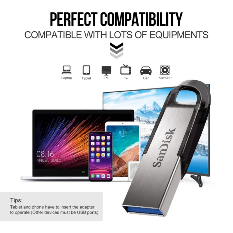 샌디스크 CZ73 USB 3.0 펜드라이브 128GB USB 플래시 드라이브 16GB 32GB 64GB 메탈 펜 드라이브 512GB USB3.0 스틱 256GB 150MB/s 키 메모리 S