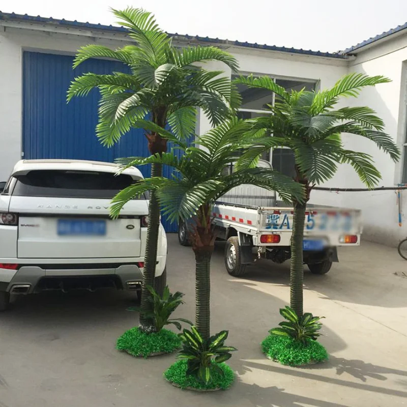 GY Imitation Coconut Tree Fake Coconut Tree Props Tropical Palm Tree