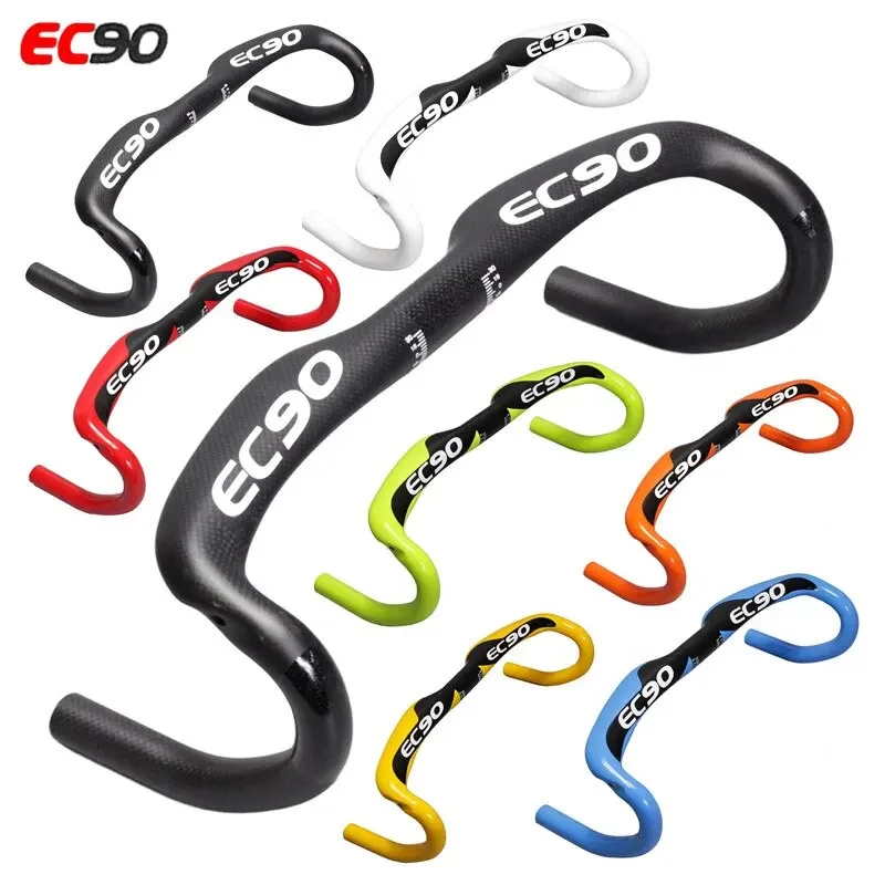 

EC90 Brand New Full Carbon Fiber Road Bike Handlebar Racing Bend Bicycle Handle 31.8*400 420 440MM 7 Multi-color