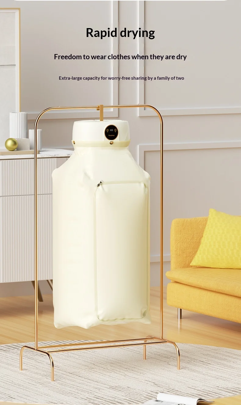 Electric Dryer Clothes Drying Rack Garment Dryer UV Sterilization with Dryer Bag Compact Travel Style Clothes Drying Rack Heater