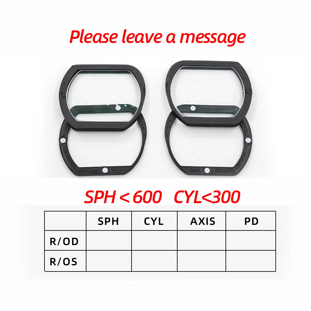 Lunettes FPV pour DJI N3 - Correction Myopie Astigmatisme Presbytie