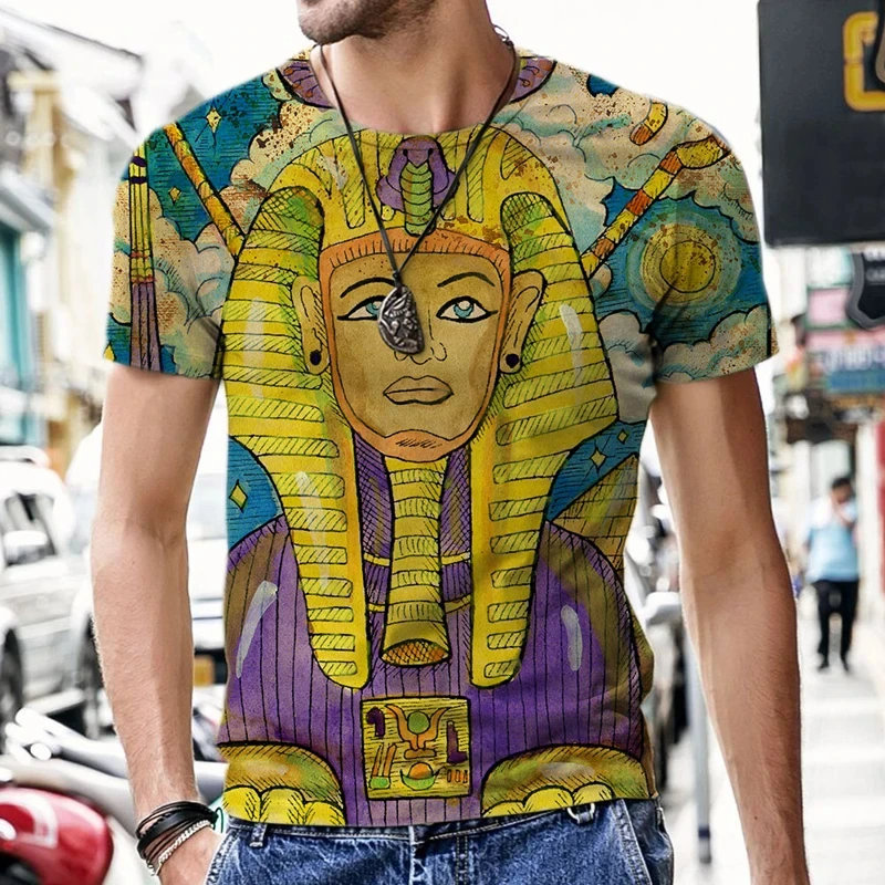 

Trend Personality Tarot 3D Printed T Shirt For Men Fashion Cool O-Neck Kids T-shirt Summer Casual Streetwear Y2k Women Tshirt